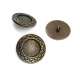 27 mm Enamel / Colored Shank Button front and detail view