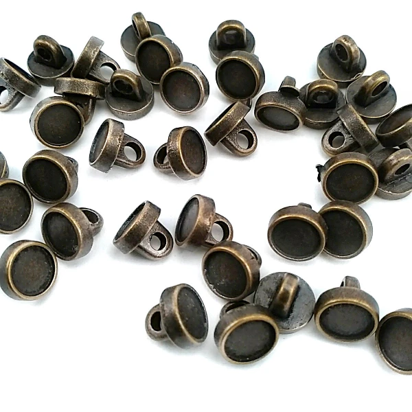 7.7 mm Enamel / Colored Shank Button product image 7.7 mm Enamel / Colored Shank Button front and detail view