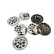Patterned large size 30 mm metal button