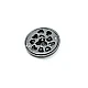 Patterned large size 30 mm metal button