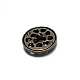 Patterned large size 30 mm metal button