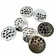Patterned large size 30 mm metal button