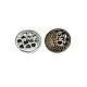 Patterned large size 30 mm metal button