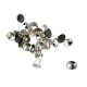 10 mm Rhinestone / Crystal Detail Shank Button front and detail view