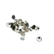 10 mm Rhinestone / Crystal Detail Shank Button front and detail view