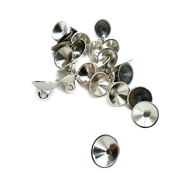 10 mm Rhinestone / Crystal Detail Shank Button front and detail view