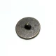 Stylish-footed metal button 24 mm - 38 lignes