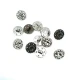 13 mm Rhinestone / Crystal Detail Shank Button front and detail view