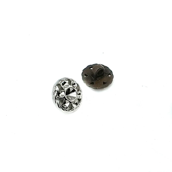 13 mm Rhinestone / Crystal Detail Shank Button front and detail view