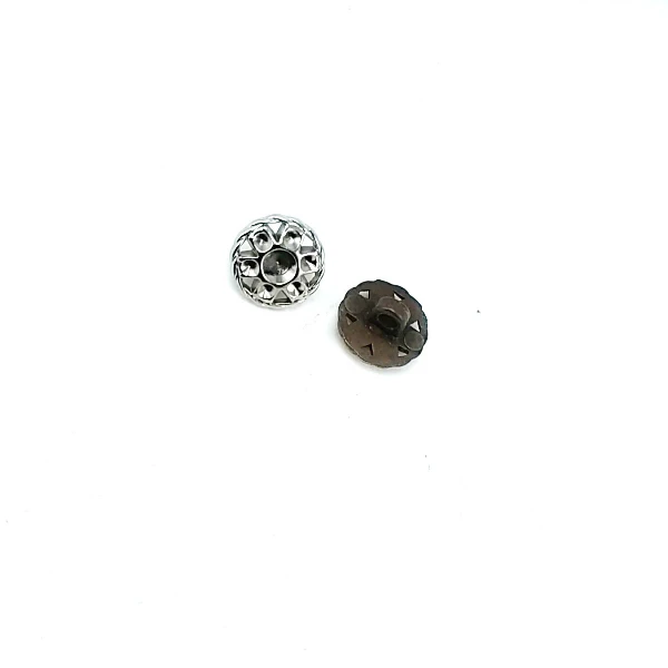 13 mm Rhinestone / Crystal Detail Shank Button front and detail view