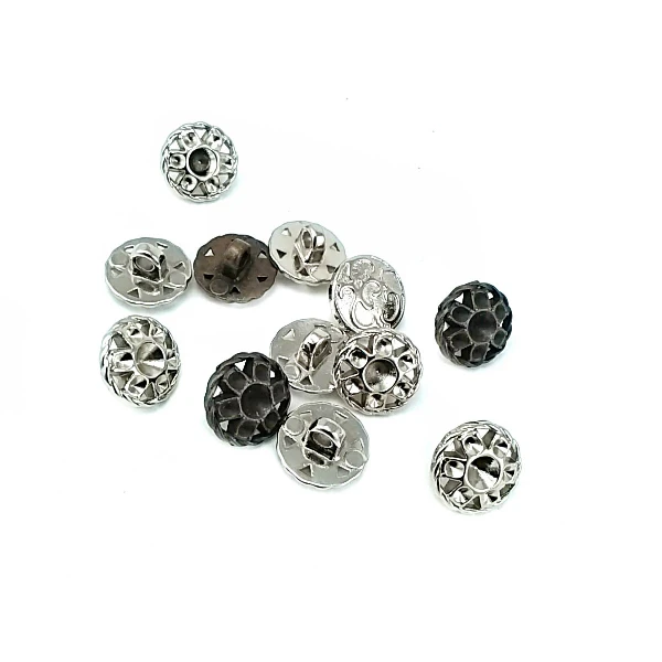 13 mm Rhinestone / Crystal Detail Shank Button front and detail view