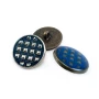  Jacket and Coat Button Enamel Zamak Button 22 mm - 36 L E 1648