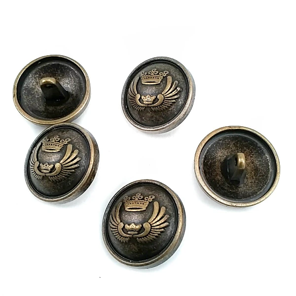 Coat and Jacket Button Crown and Wing Pattern 23 mm - 36 L  E 1653