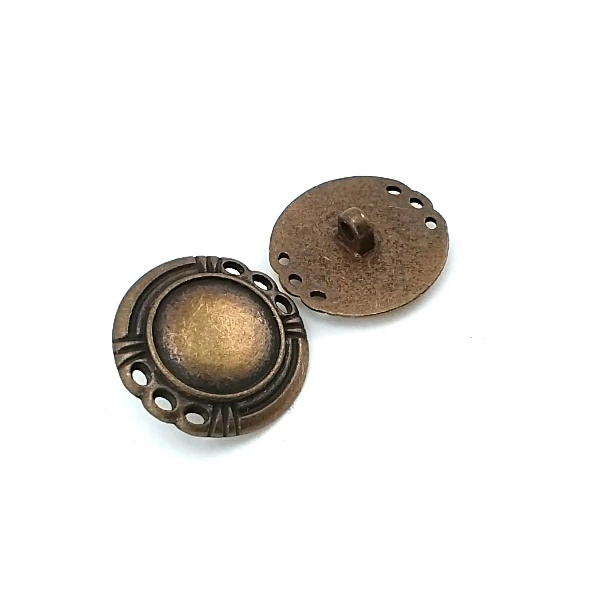 24 mm - 40 L Stylish Shank Metal Button