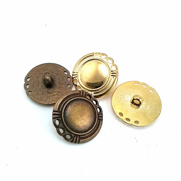 24 mm - 40 L Stylish Shank Metal Button