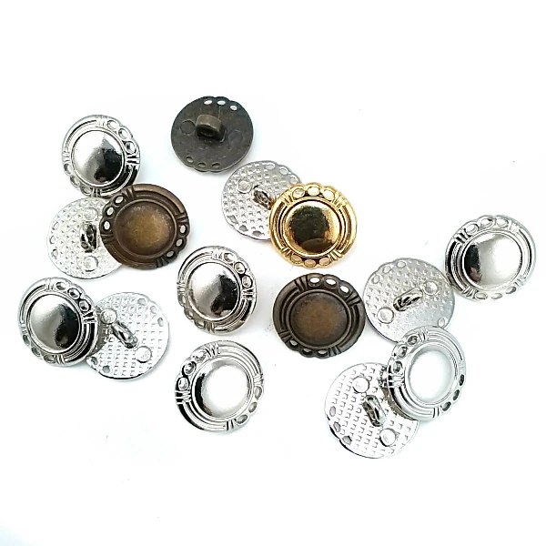 16 mm Ayaklı Düğme ön ve detay görünümü
