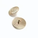 22 mm Gold Tone Shank Button front and detail view