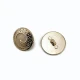 22 mm Gold Tone Shank Button front and detail view