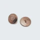 22 mm Gold Tone Shank Button front and detail view