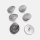 22 mm - 34 L Wave Patterned Trench Coat and Jacket Button E 1679 SET6