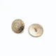 12 mm Gold Tone Shank Button product image 12 mm Gold Tone Shank Button front and detail view