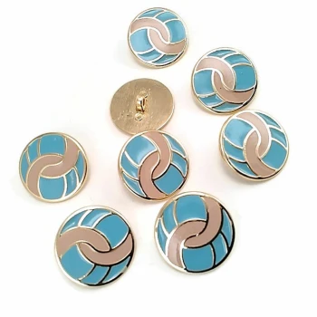 Coat and Coat Buttons Set of 8 pcs Enamel 24 mm - 40 L E 1682 MN V1 SET8