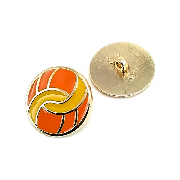 Coat and Coat Button Enamel Orange Mustard Colors 24 mm - 40 L E 1682 MN V2 Coat and Coat Button Enamel Orange Mustard Colors 24 mm - 40 L E 1682 MN V2