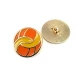 Coat and Coat Button Enamel Orange Mustard Colors 24 mm - 40 L E 1682 MN V2