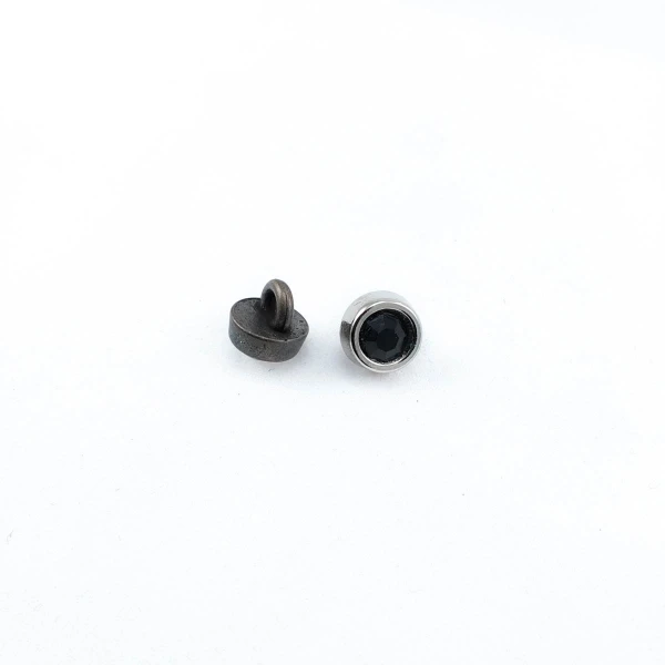 8 mm Taşlı / Kristal Detay Ayaklı Düğme ön ve detay görünümü