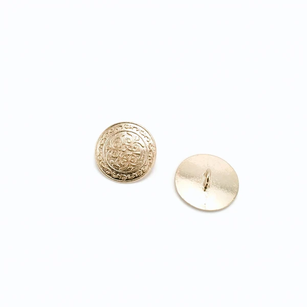 17 mm - 27 boy Gold Kaplama Ayaklı Düğme Dekoratif  E 18 G