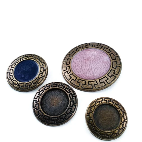 21 mm Mineli / Renkli Taşlı / Kristal Düğme ön ve detay görünümü