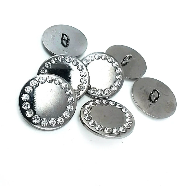 Rhinestone Shank Buttons for Jackets 25 mm 42 L E 187