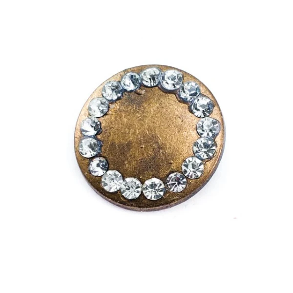 Rhinestone Shank Buttons for Jackets 25 mm 42 L E 187