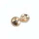 Gold Plated Blazer Jacket Button Crest Patterned 17 mm - 28 L E 1874 G Gold Plated Blazer Jacket Button Crest Patterned 17 mm - 28 L E 1874 G