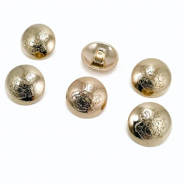 Rose Gold and Gold Emblem 6 Blazer Jacket Button Set 23 mm - 36 L E 1874 SET6