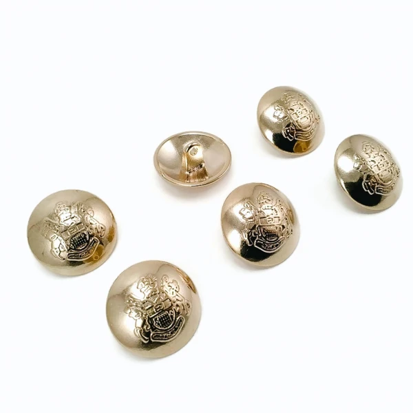 Rose Gold and Gold Emblem 6 Blazer Jacket Button Set 23 mm - 36 L E 1874 SET6