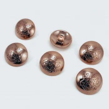 Rose Gold and Gold Emblem 6 Blazer Jacket Button Set 23 mm - 36 L E 1874 SET6