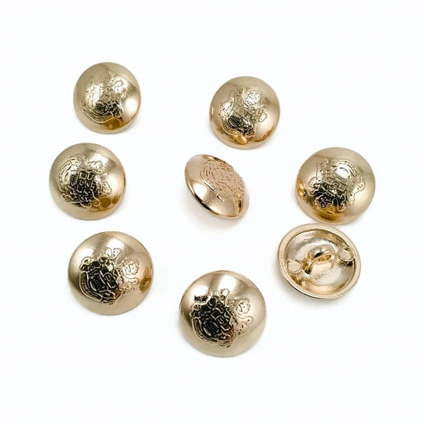 Gold Plated Button Clasp Blazer 8 pcs Jacket Button Set 15 mm - 24 L E 1875 SET8