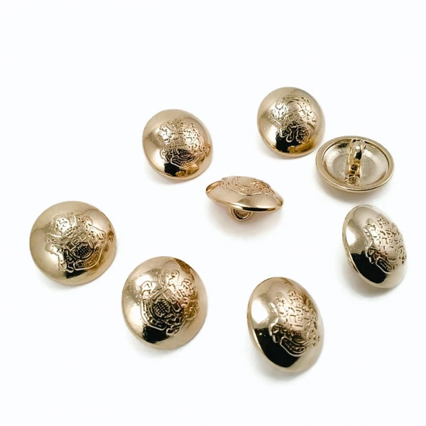 Gold Plated Button Clasp Blazer 8 pcs Jacket Button Set 15 mm - 24 L E 1875 SET8