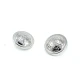 Footed metal button patterned 22mm - 36 ligne