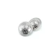 Footed metal button patterned 22mm - 36 ligne