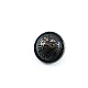 Patterned Metal pedestal button 18mm - 28 ligne