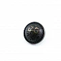Patterned Metal pedestal button 18mm - 28 ligne E 1885