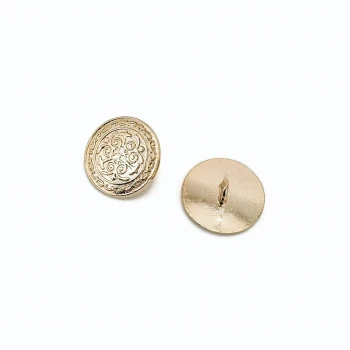 15 mm - 24 L Gold Plated Patterned Cufflinks - Blouse Button E 19 G 15 mm - 24 L Gold Plated Patterned Cufflinks - Blouse Button E 19 G