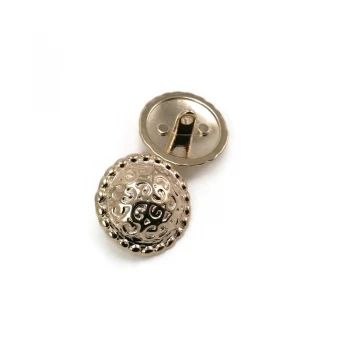 Patterned Convex Shank Button 21 mm - 32 L Jacket and Blazer Button E 193