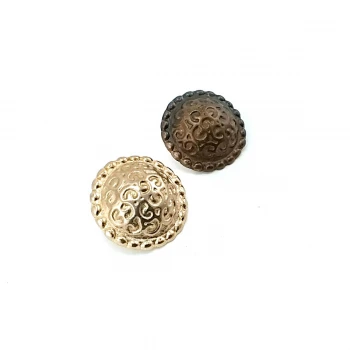 Patterned Convex Shank Button 17 mm - 27 L E 194