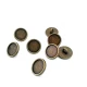 15 mm Enamel / Colored Shank Button front and detail view