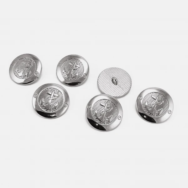 23 mm - 36 L Gold Crest 6 pcs Blazer Jacket Button Set E 2043 SET6