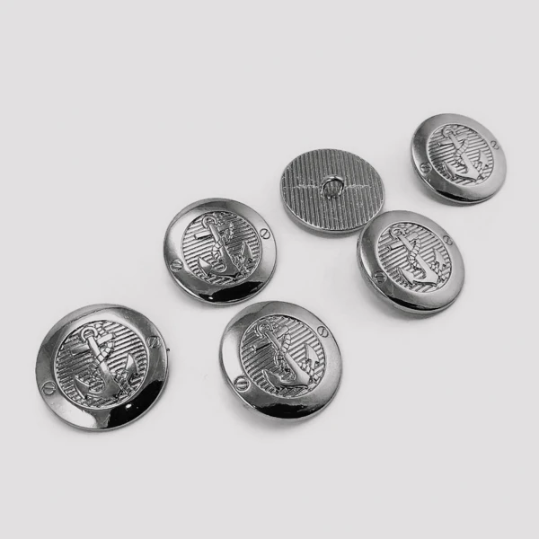 23 mm - 36 L Gold Crest 6 pcs Blazer Jacket Button Set E 2043 SET6