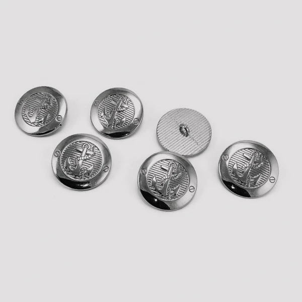 23 mm - 36 L Gold Crest 6 pcs Blazer Jacket Button Set E 2043 SET6